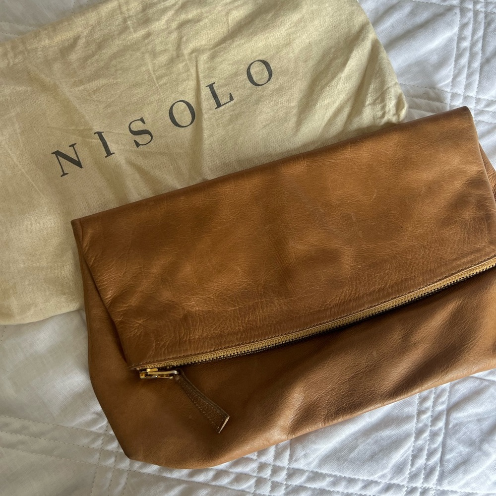 Gorgeous Nisolo Clutch with Dust Bag